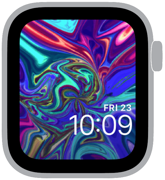 an apple watch face from the psychedelic collection