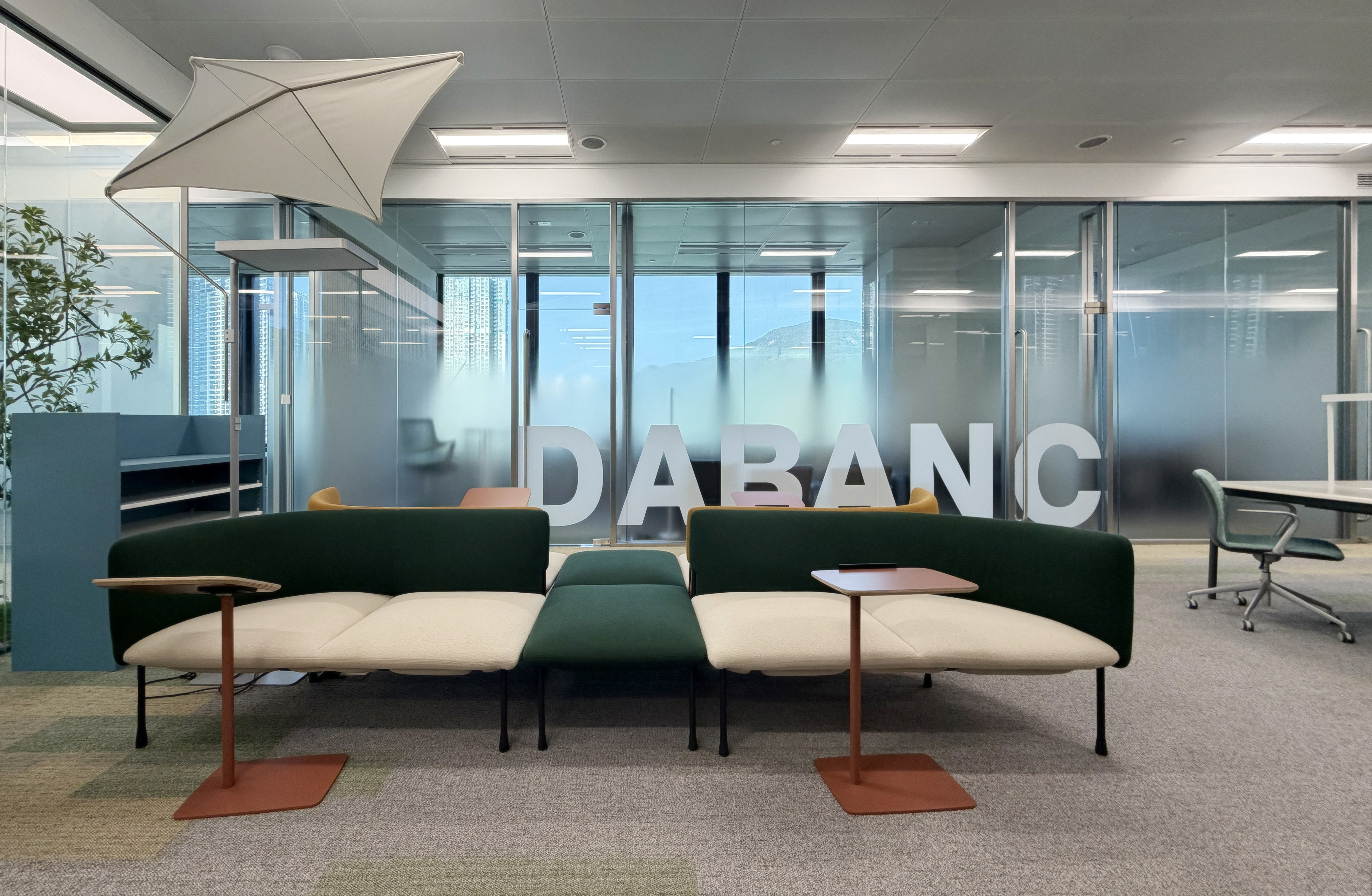 Team working in the office.