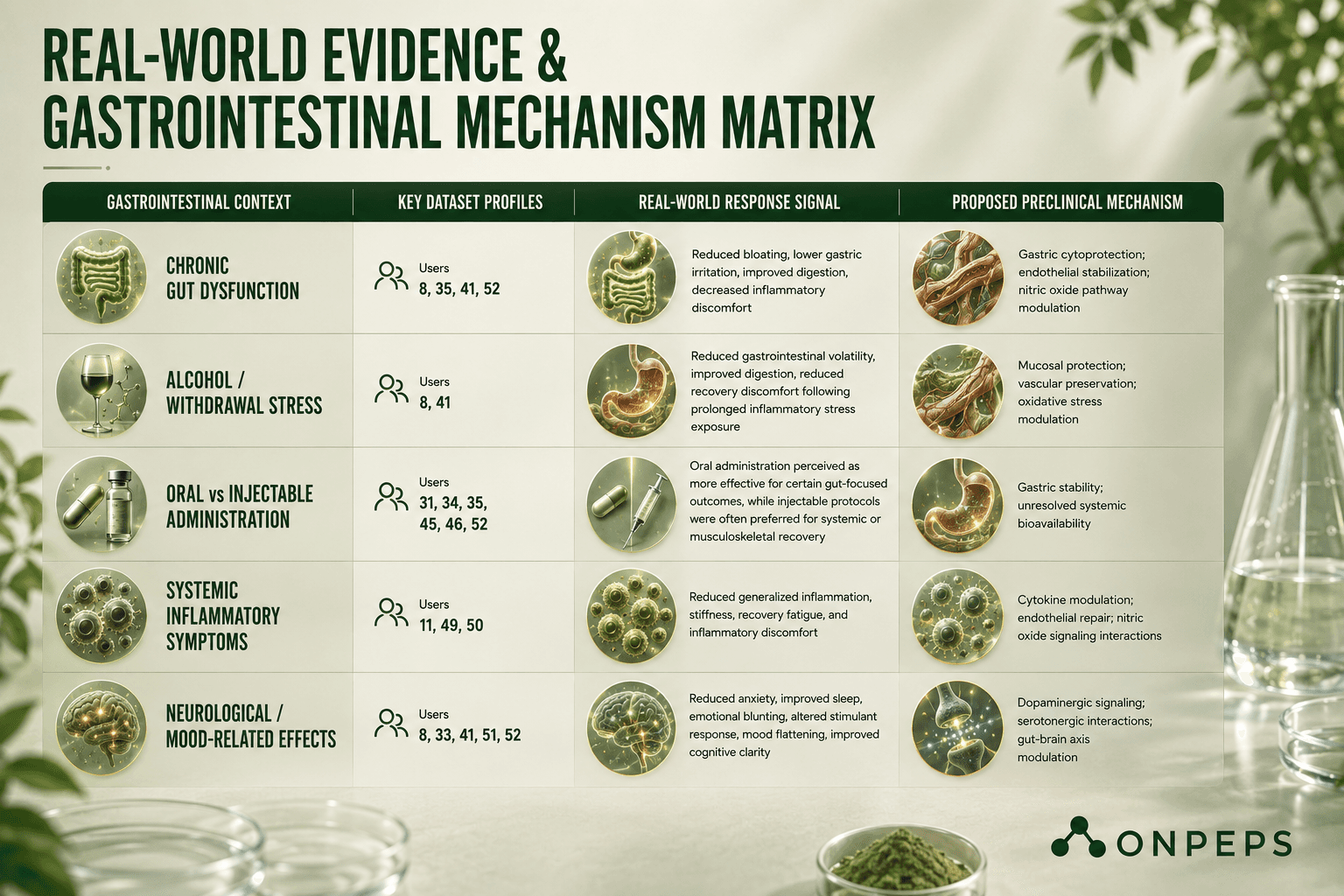 Real-World Evidence & Gastrointestinal Mechanism Matrix by onpeps
