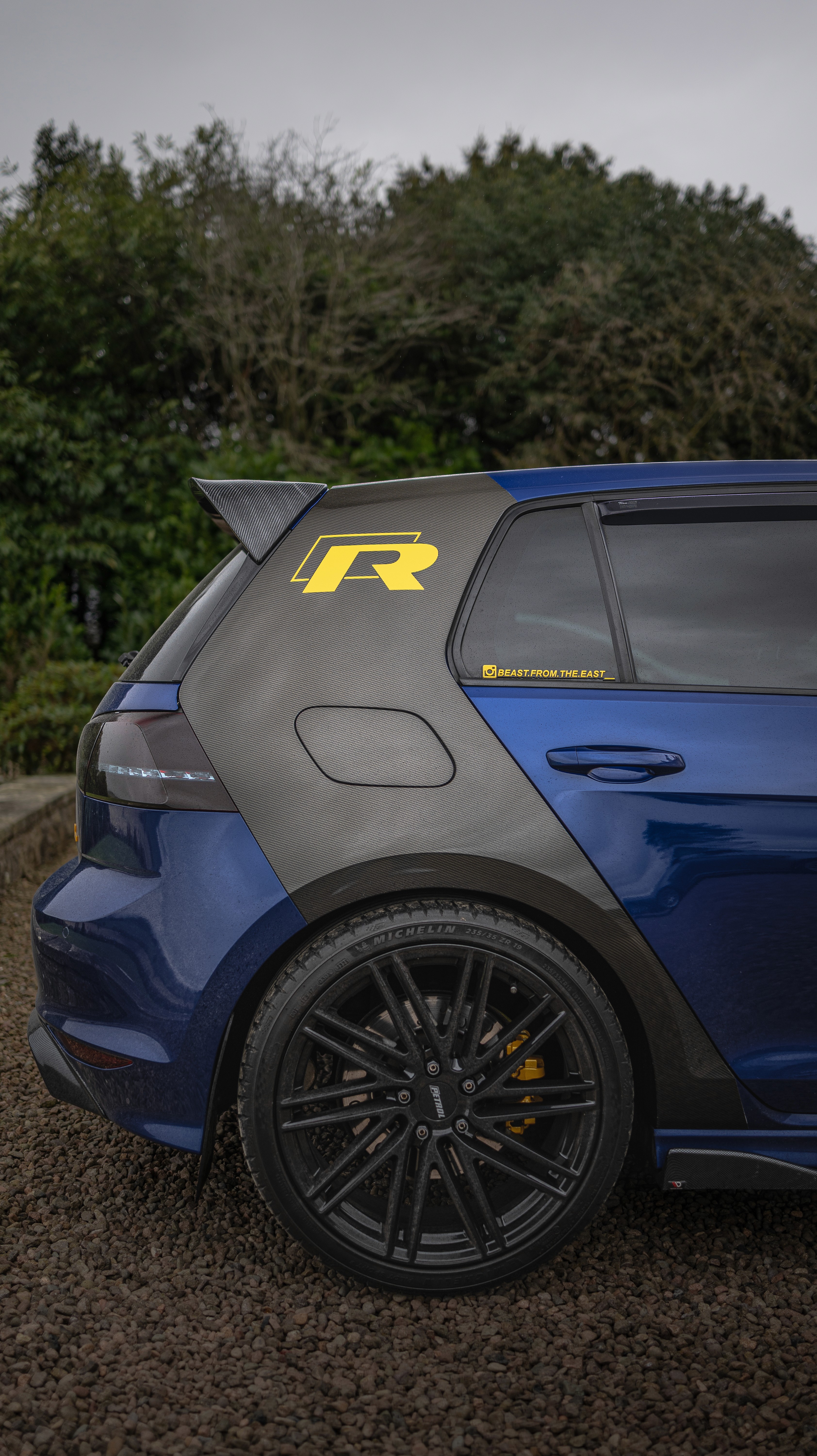 Golf r shot in the countryside