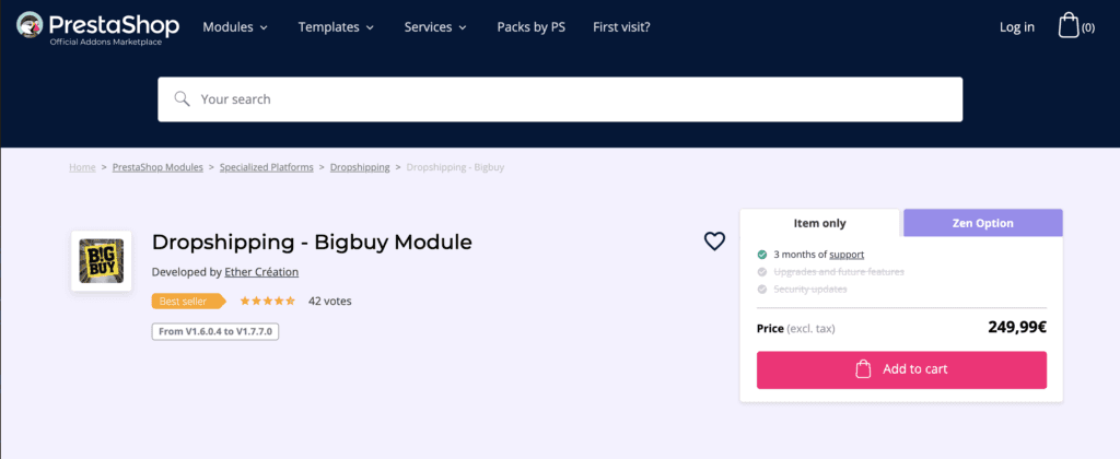Bigbuy module