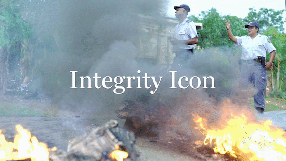 Looping preview of the Integrity Icon campaign for Accountability Lab by Inquire