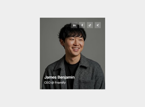 Framer Team Card Component