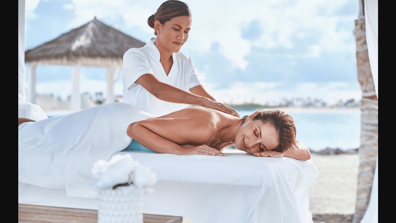 The Spa at Ocean Cay beach cabana, MSC Cruises