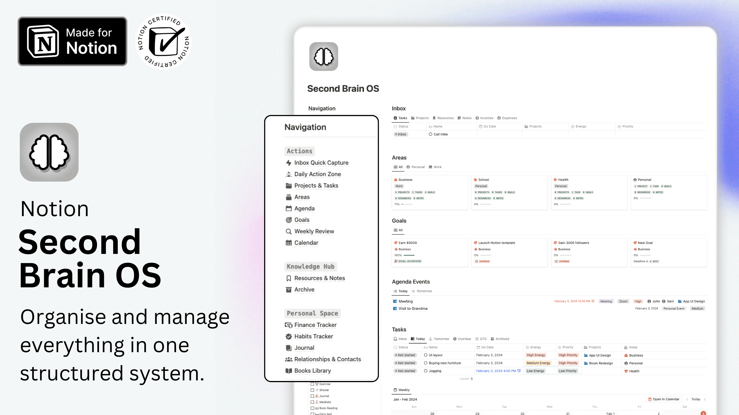 Notion Second Brain OS
