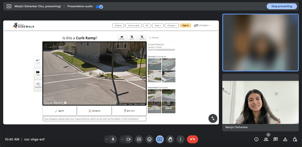 Project Sidewalk Interface Testing