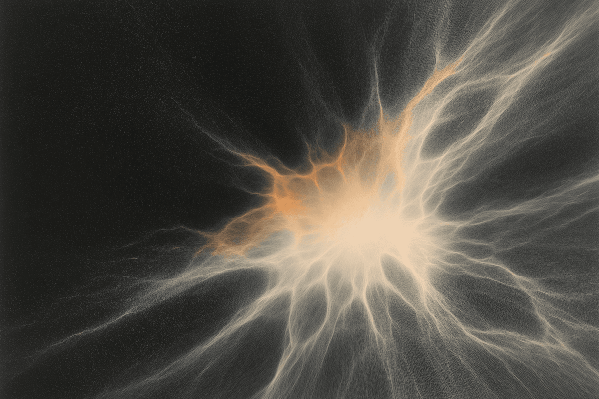 Abstract visual representing focused learning, clarity, and knowledge growth