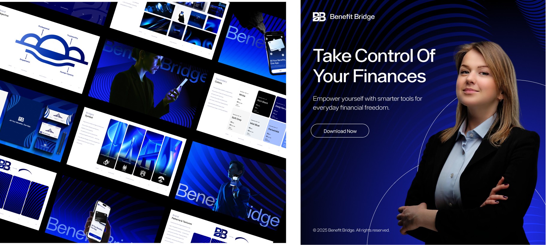 Modular brand identity built for digital scalability