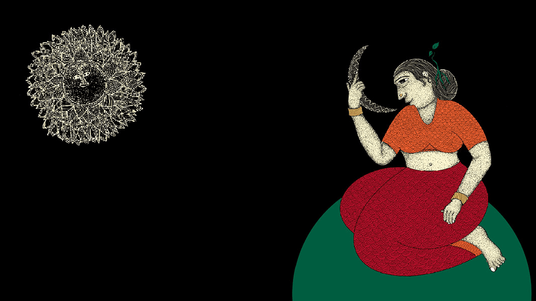 A red book cover titled "LETTERS FROM Sita," featuring a stylized image of a woman with long dark hair, set against a dark gray background with small white snowflake shapes.