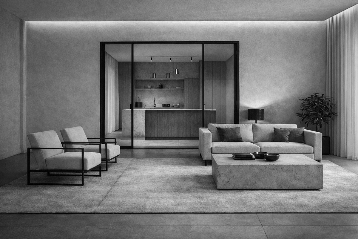 G-Line minima anta doppia con vetro trasparente