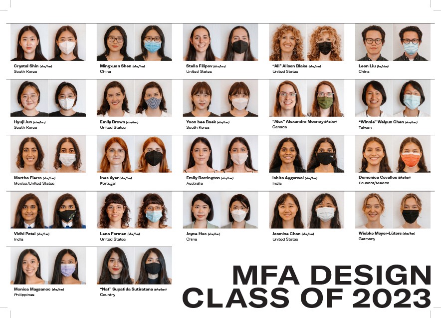 anual class grid of photos from students