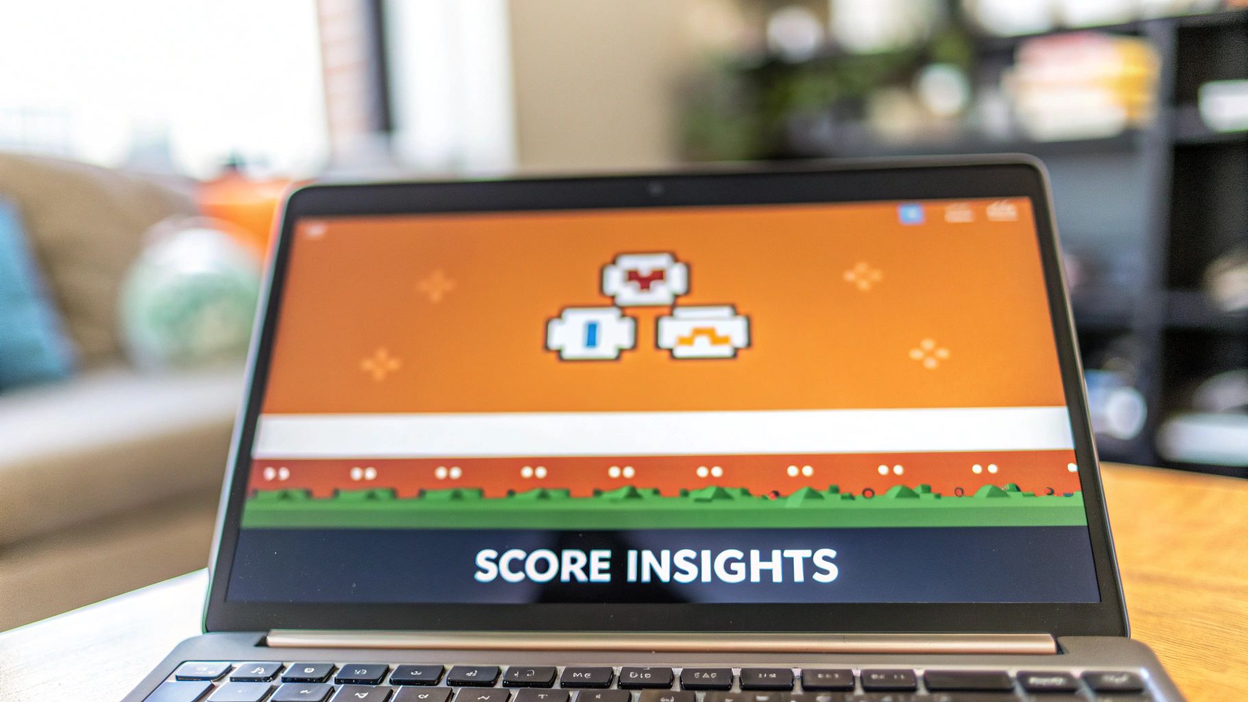 A person looking at a chart with data points and graphs, interpreting the results.