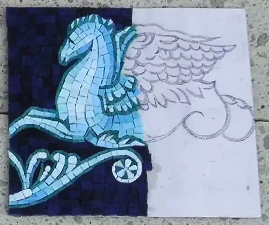 sample mosaic legs | Mosaiclegs Art Studio