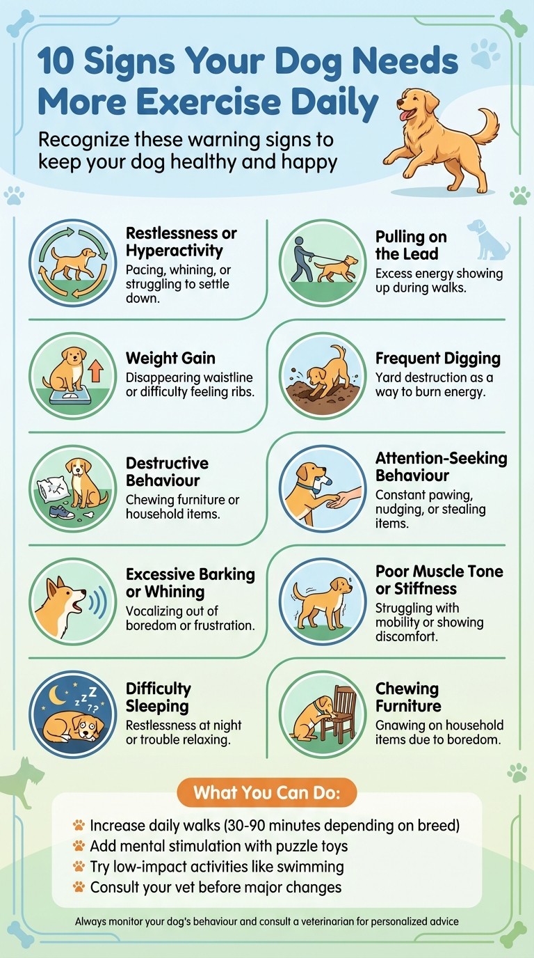 10 Signs Your Dog Needs More Exercise - Visual Guide