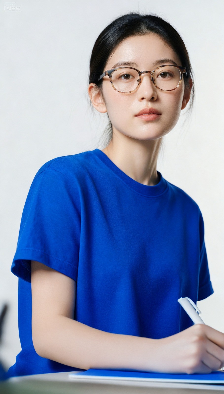 Woman looking at camera