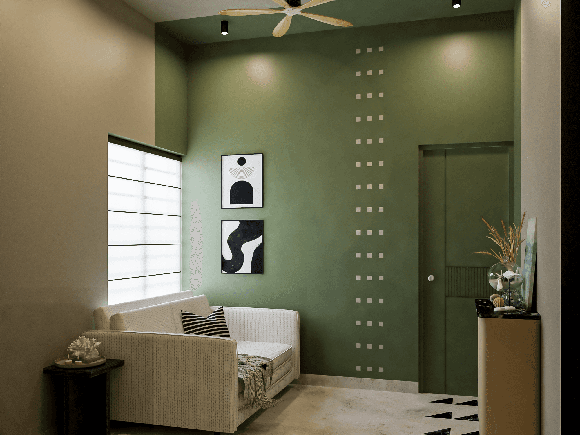 Project showcase image featuring a modern, refined interior.