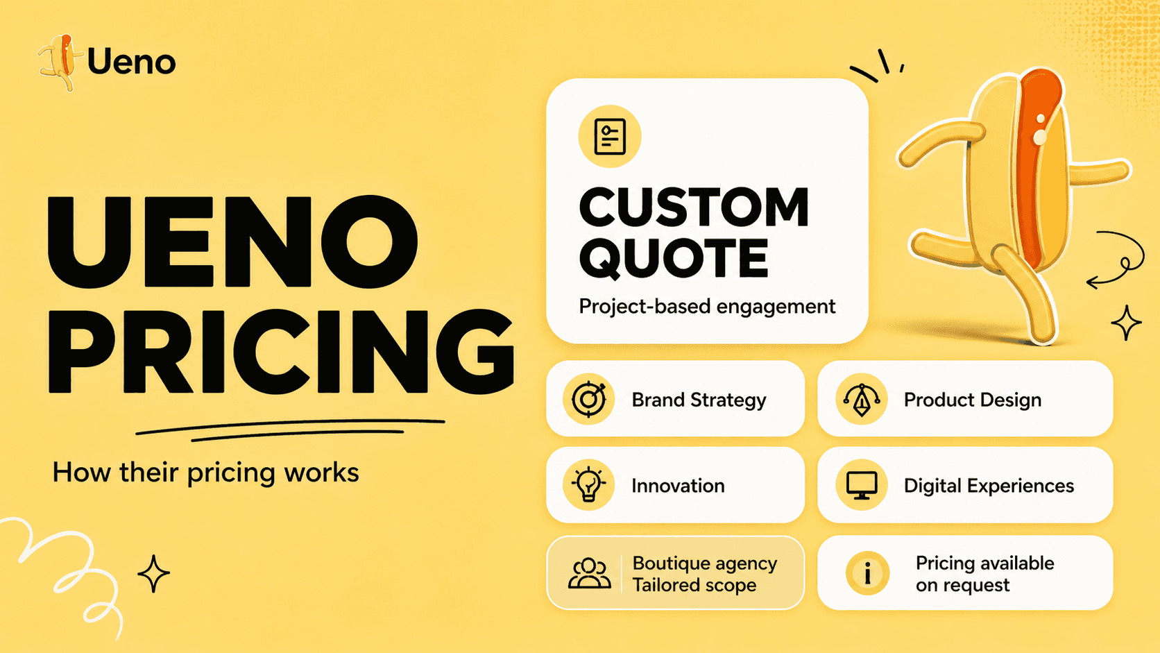 Ueno pricing and services breakdown