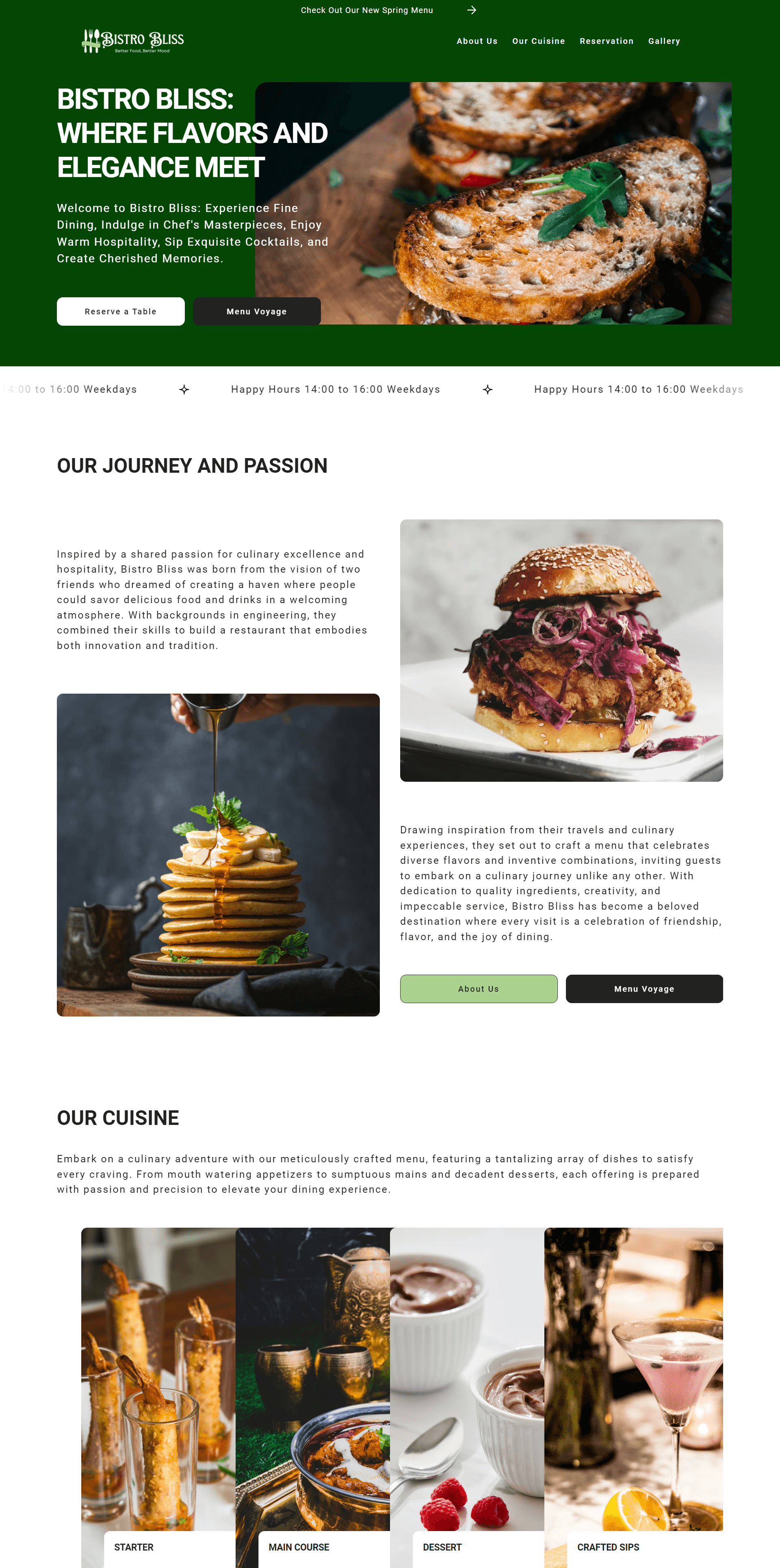 Restaurant website UI design concept showcasing food ordering interface and responsive layout