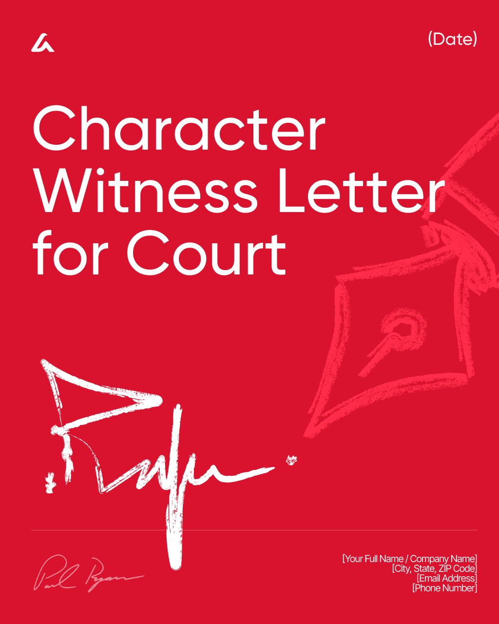 Character Witness Letter for Court
