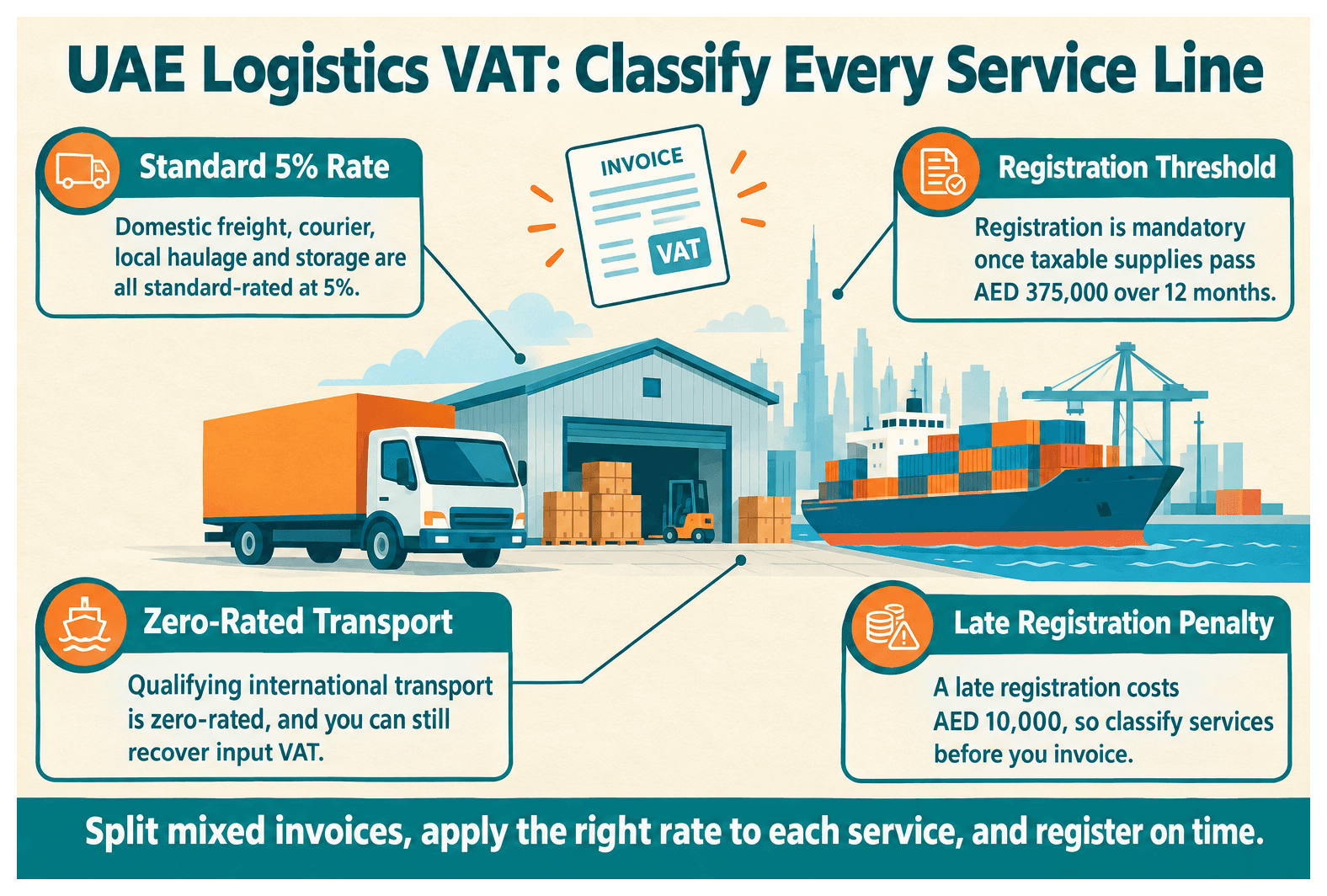 Infographic: VAT Guide for a UAE Logistics Business