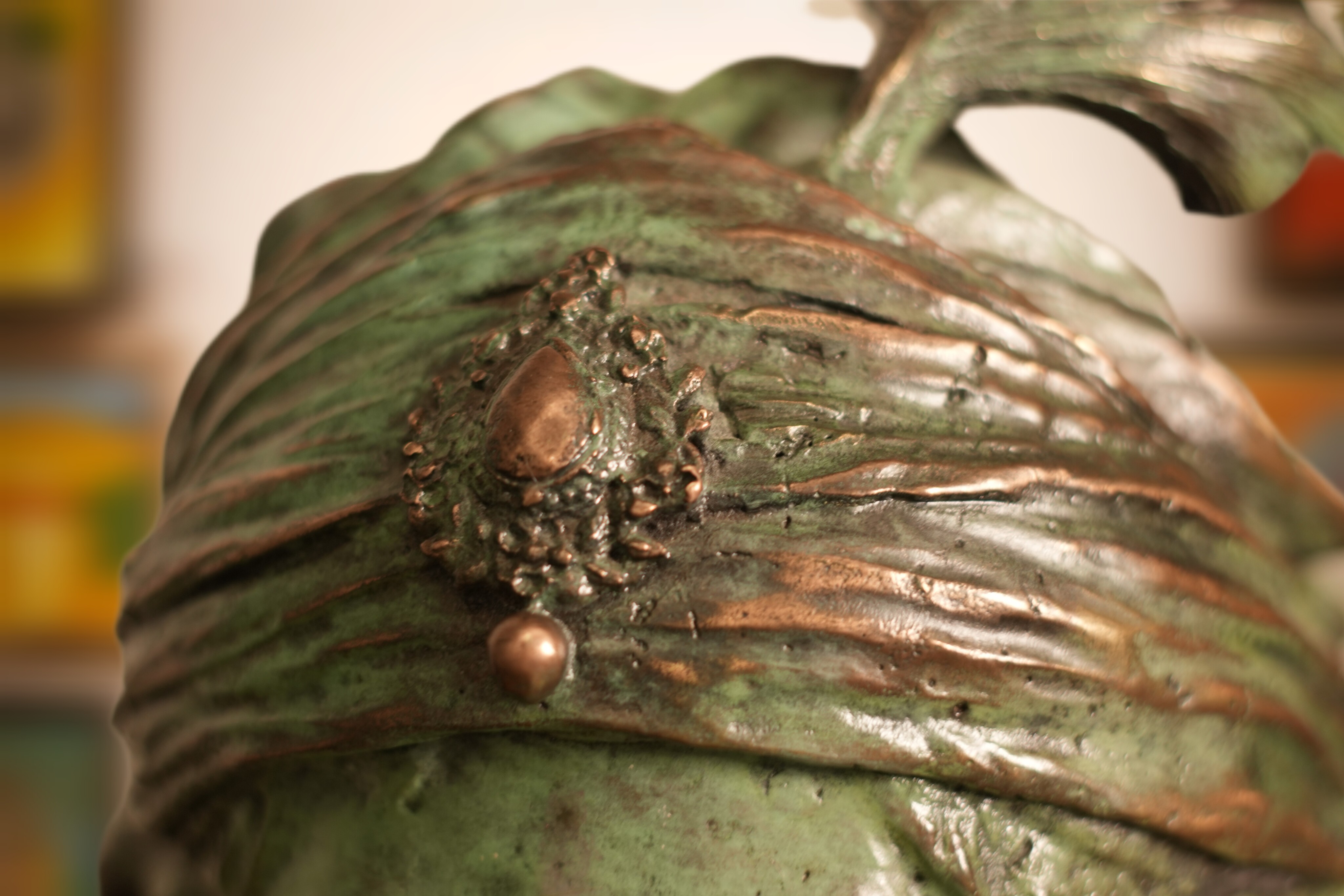 Bronze sculpture of Lord Shri Krishna as child