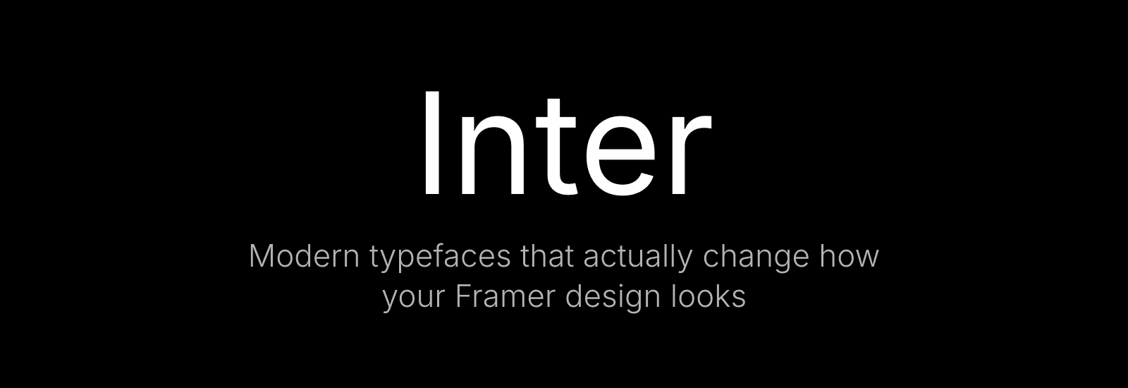 Inter typeface example