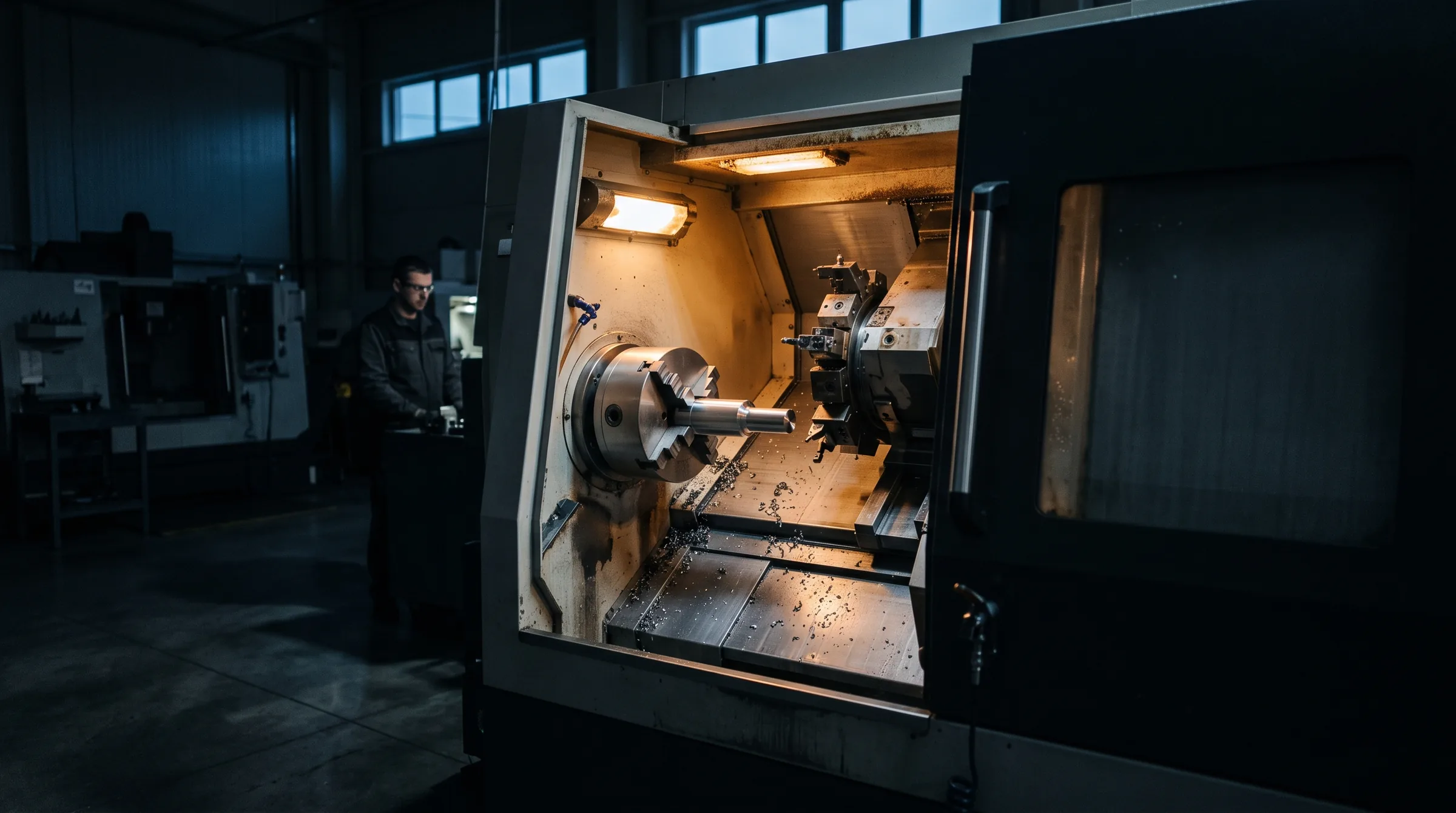 Mill-turn lathe, Turning