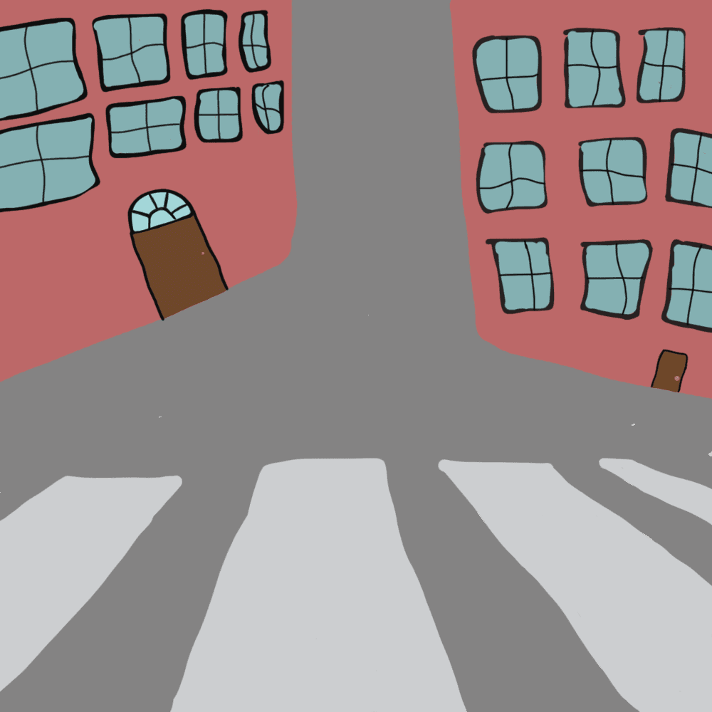 colorful mountain and meadow scenery with clouds, birds, and grass