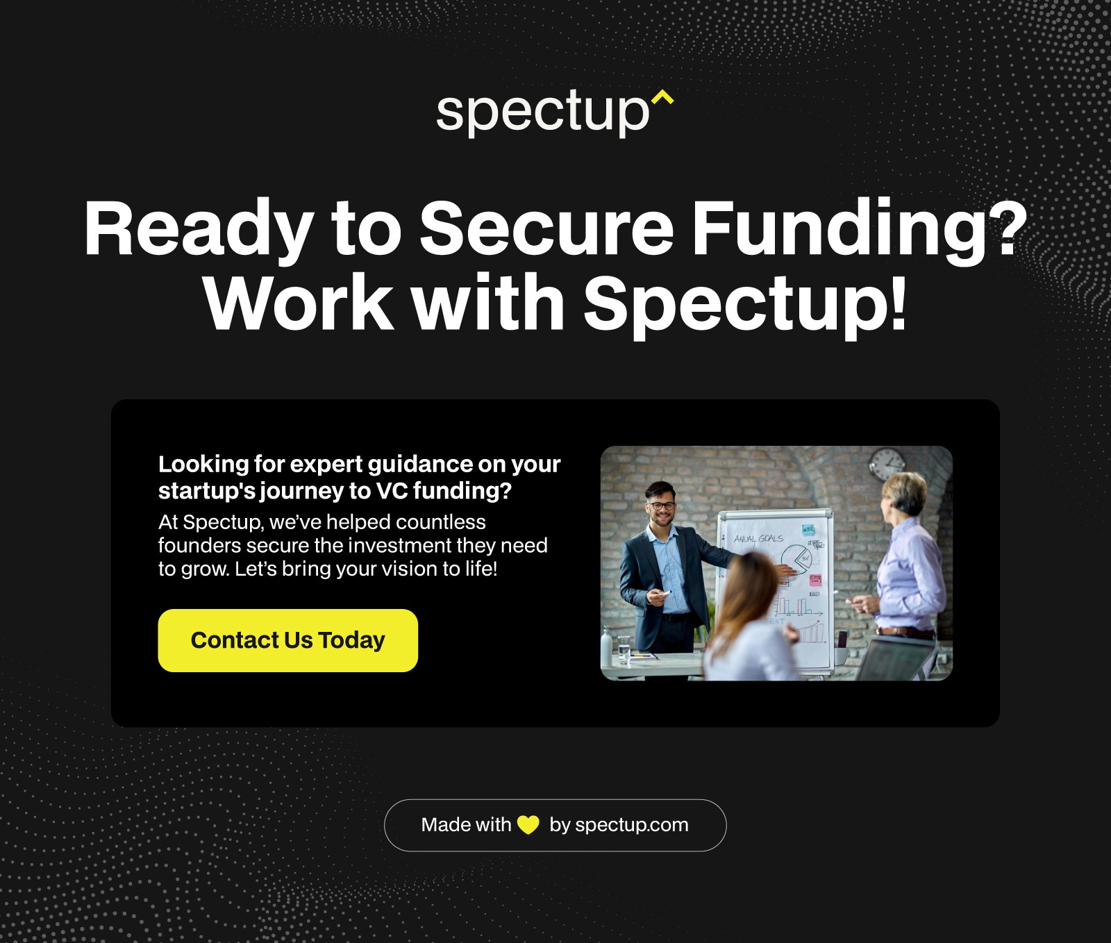 Secure Funding with Spectup CTA Banner