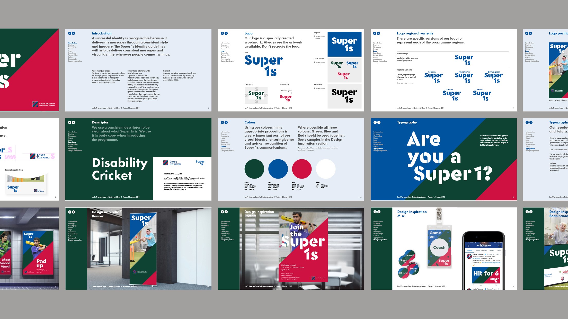 Streetside billboard with flyposters of the Batch.Works brand and illustrations