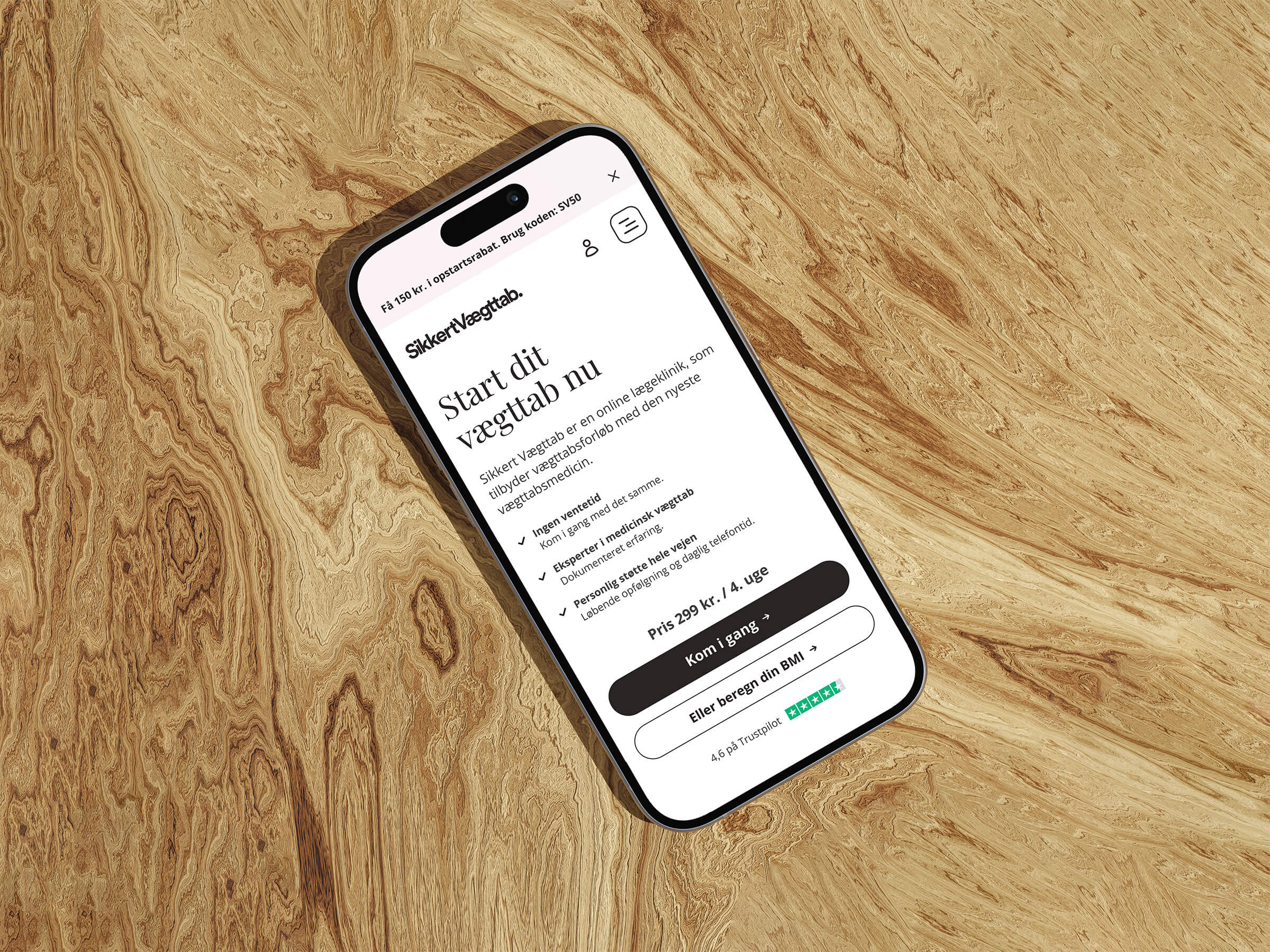 Sikkert Vægttab digital brand refresh