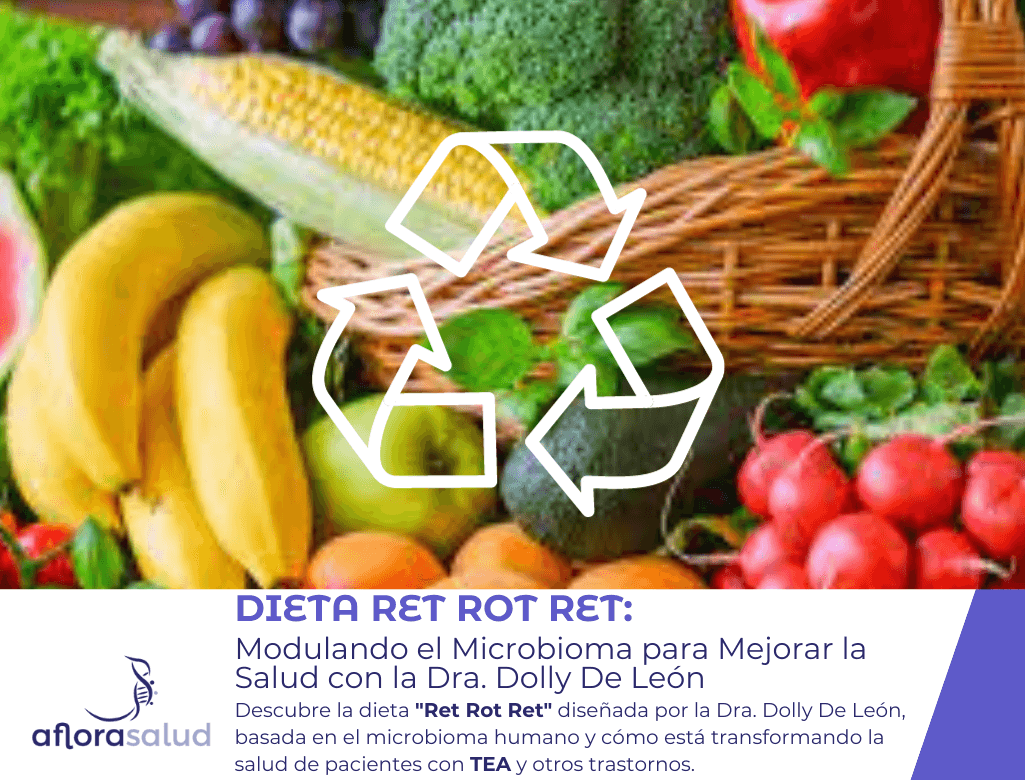 Descubre la dieta "Ret Rot Ret" diseñada por la Dra. Dolly De León, basada en el microbioma humano y cómo está transformando la salud de pacientes con TEA y otros trastornos.