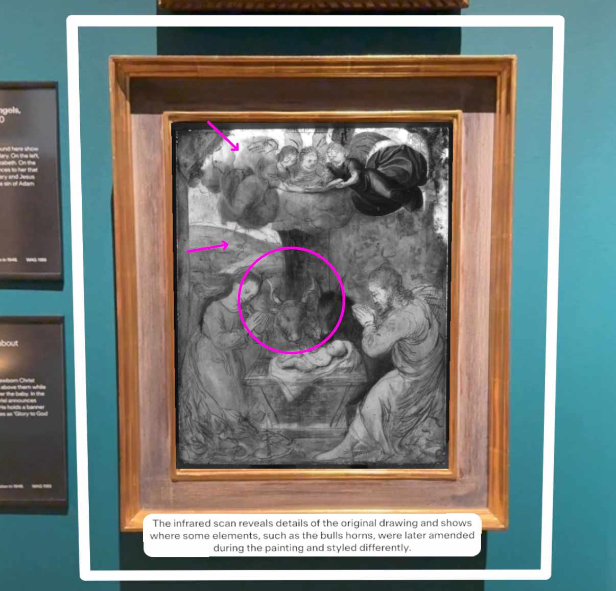 augmented reality showing more information about a painting