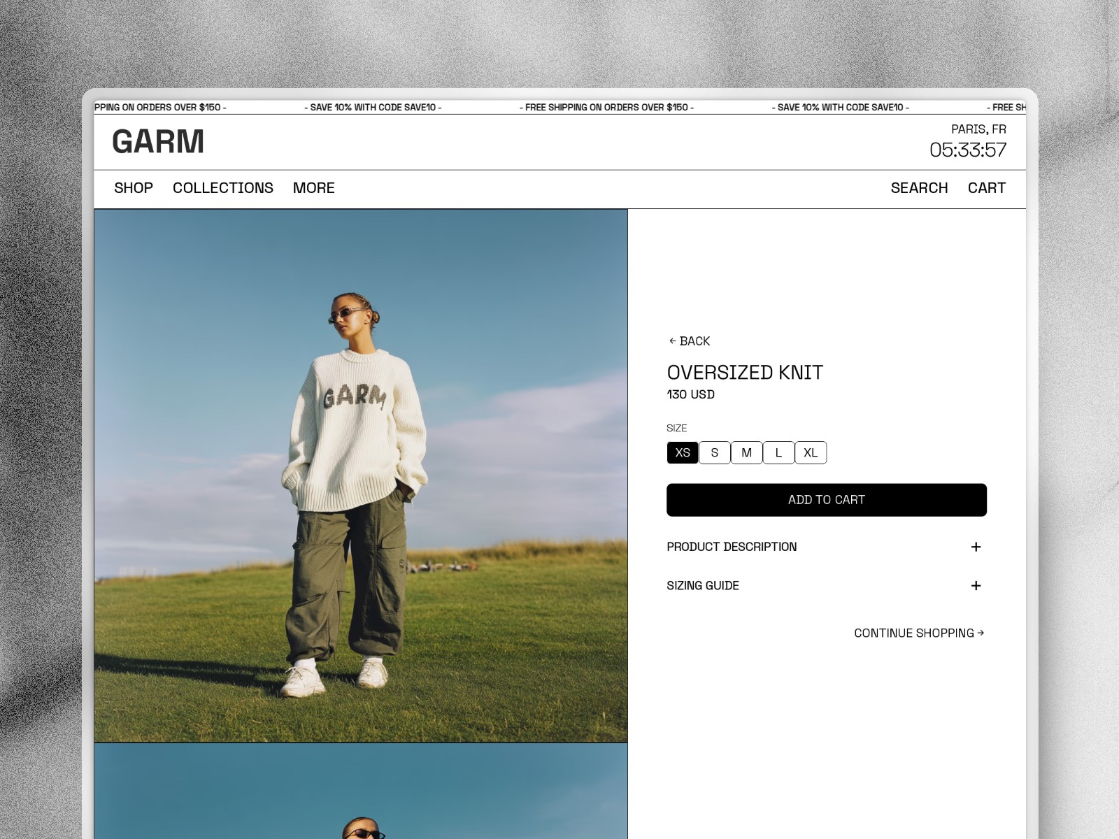 GARM — 极简现代电商网站设计灵感