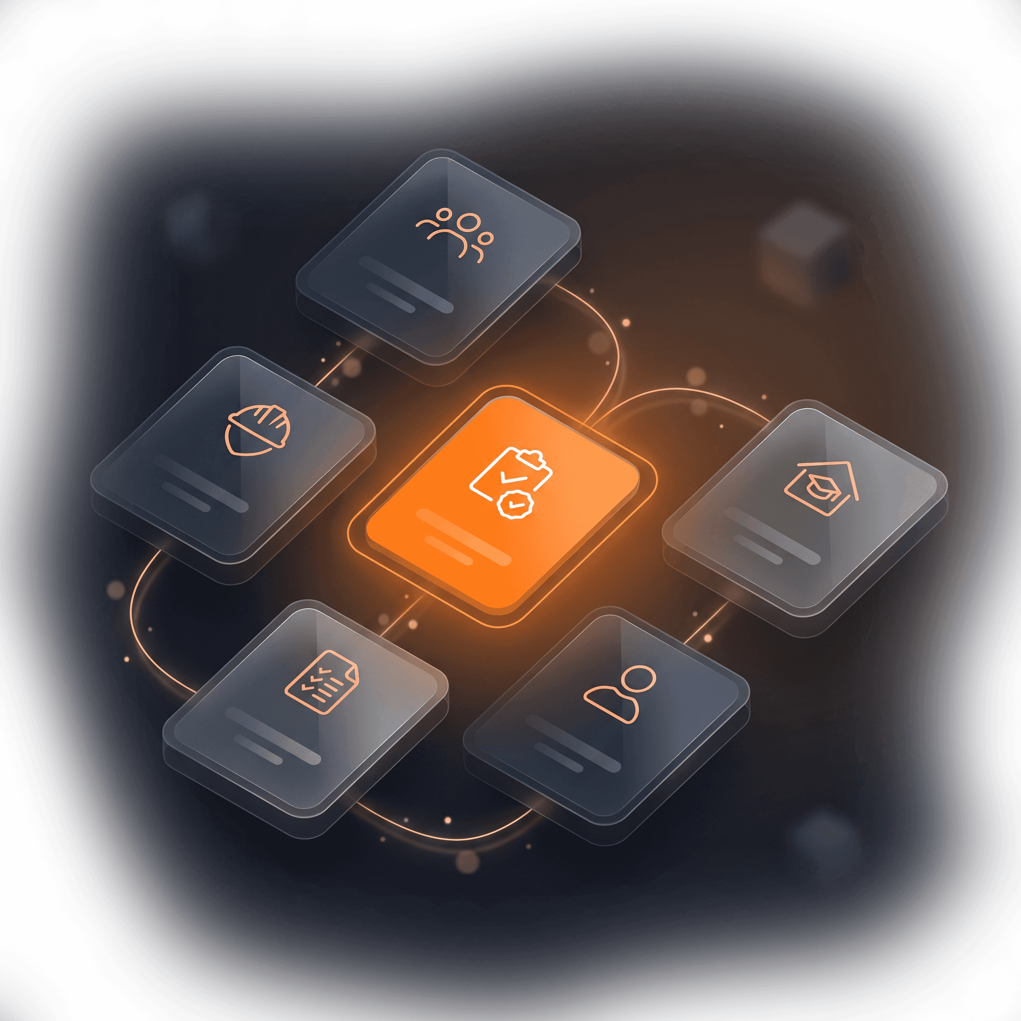 Plataforma GAP Sistemas exibida em desktop, tablet e celular, com duas pessoas usando capacetes, ilustrando a gestão SSMA digital e a segurança do trabalho.