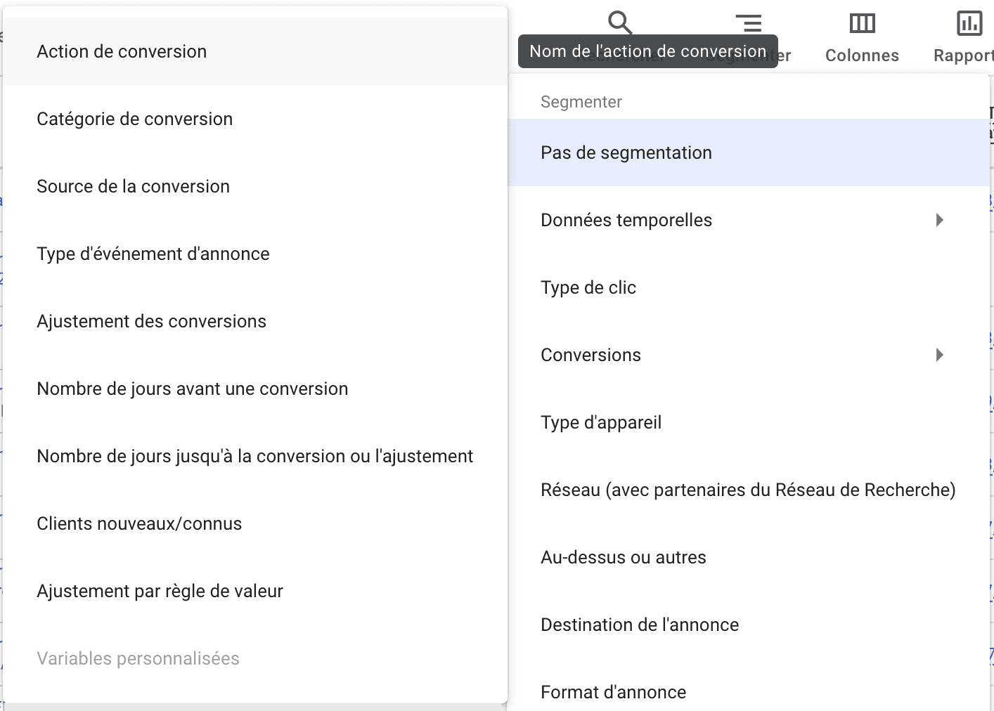 Segmenter par conversion