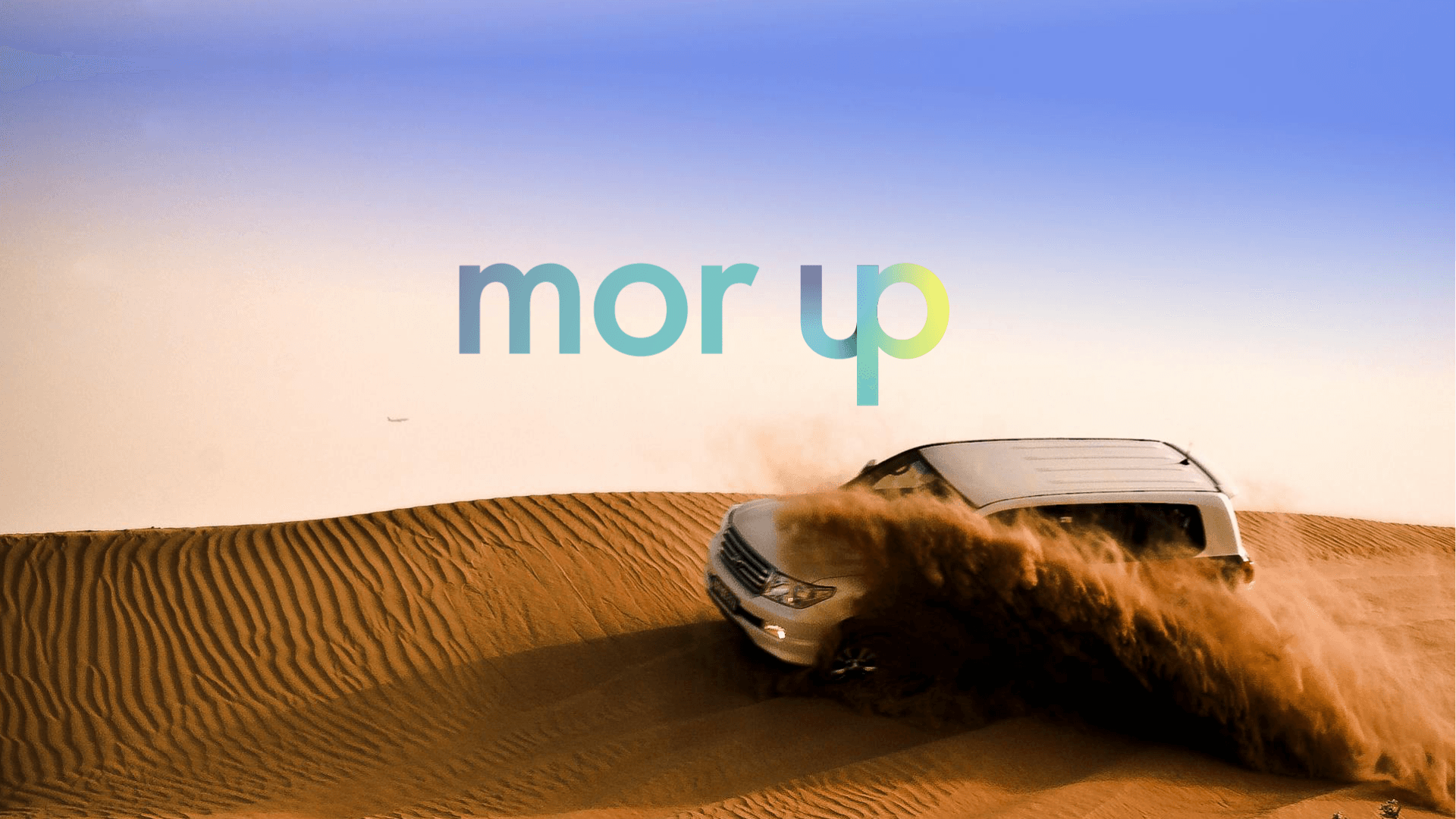 morup brand identity design marchio automotive crossover auto su dune deserto