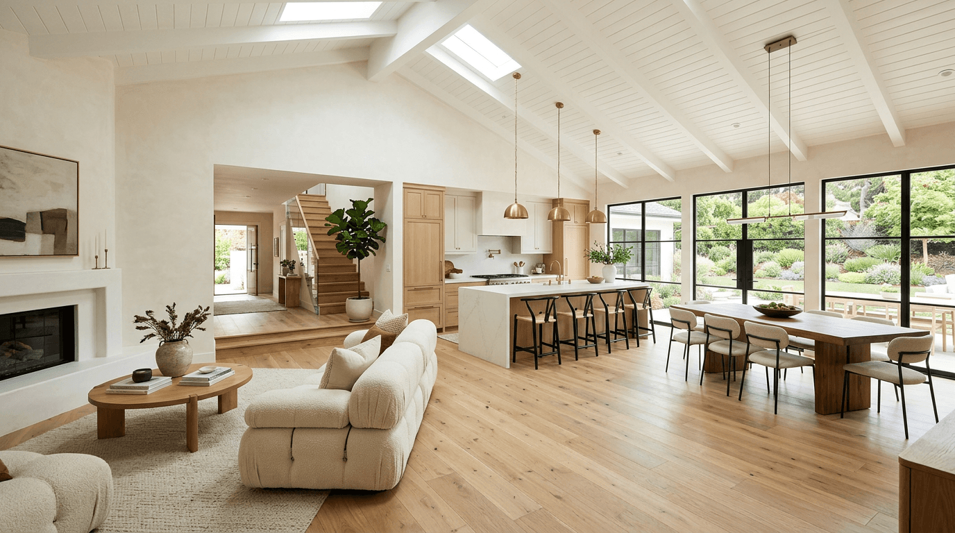 home renovation with open space