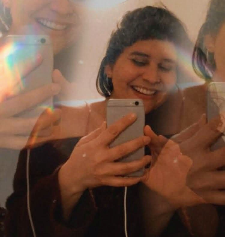 Selfie time in the mirror.