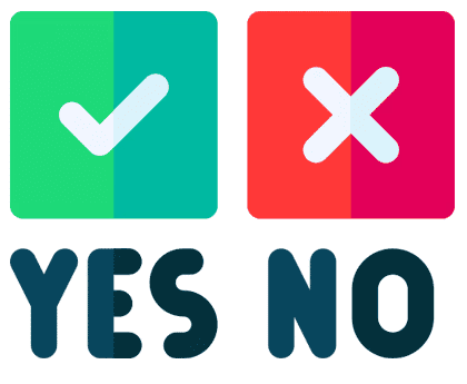 Yes vs no icon