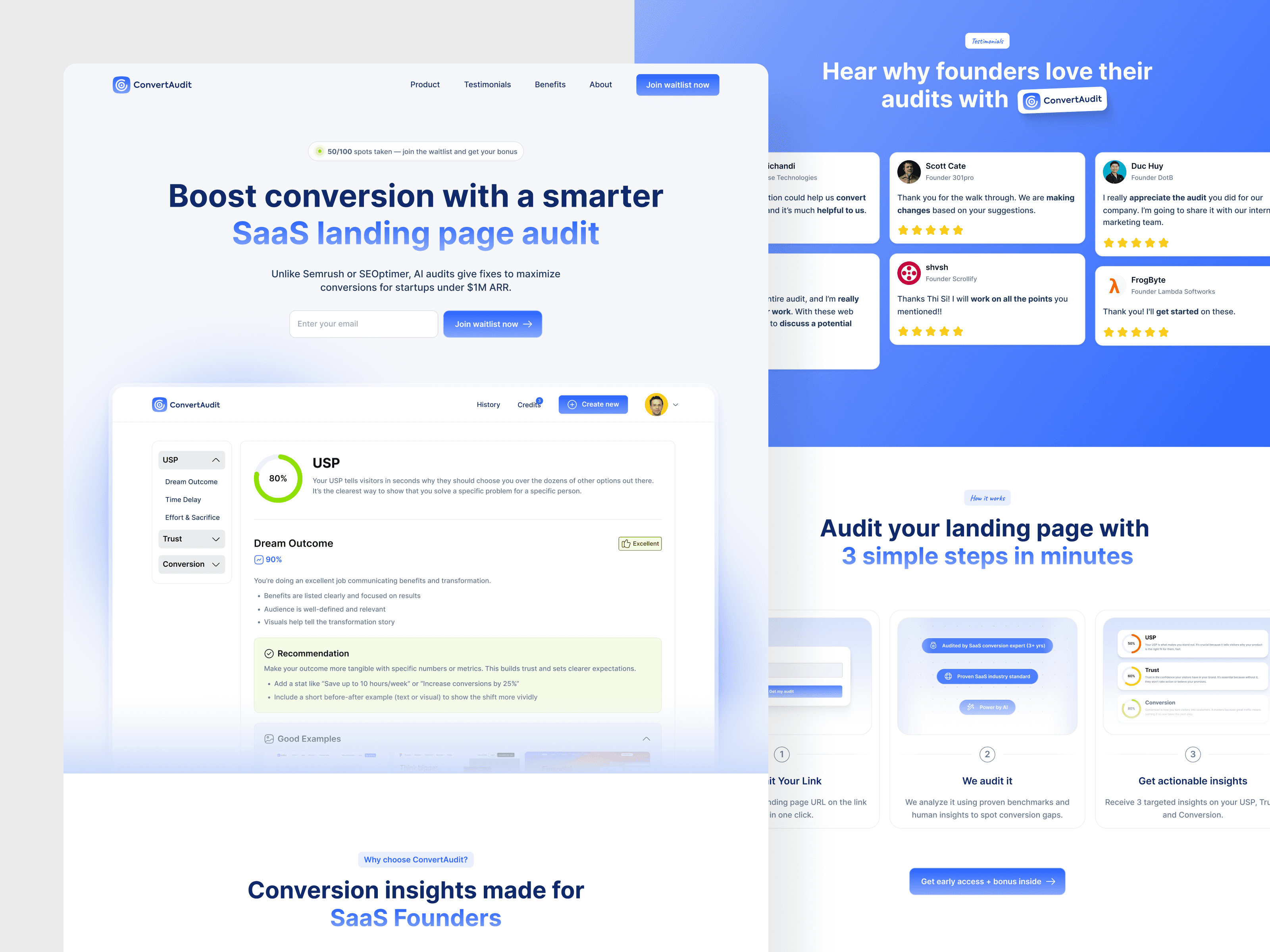 ConvertAudit landing page
