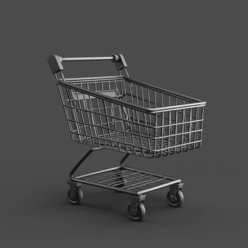 3D Visualisierung eines Einkaufswagen