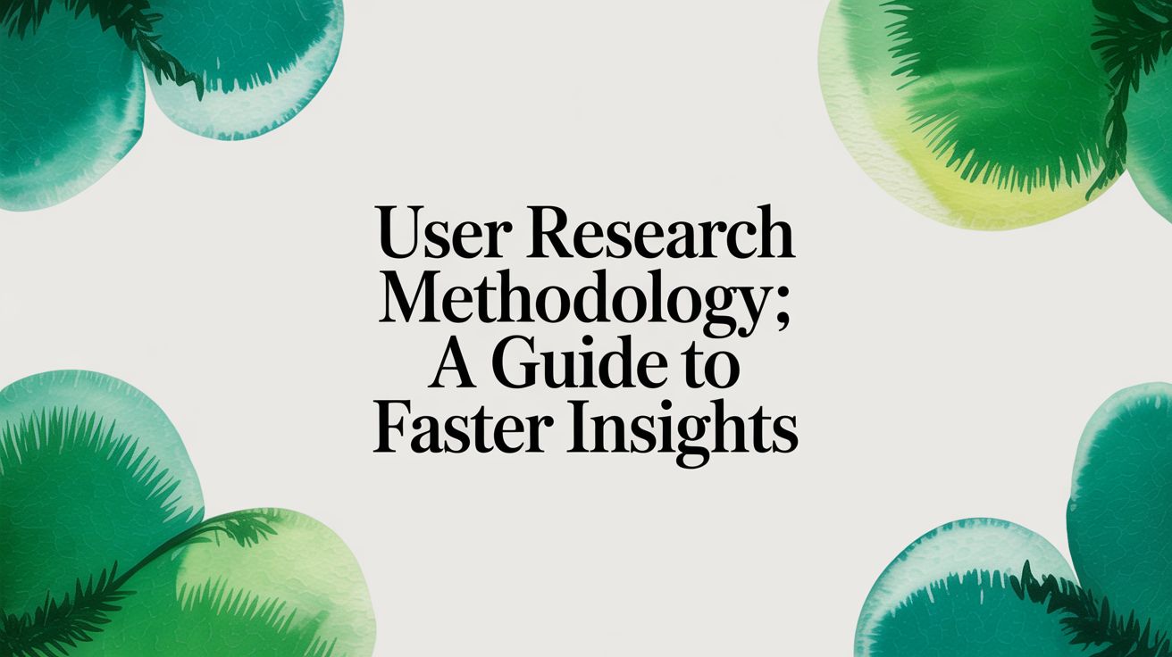 User Research Methodology: A Guide to Faster Insights