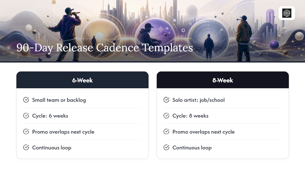Six and eight week release cadence timelines