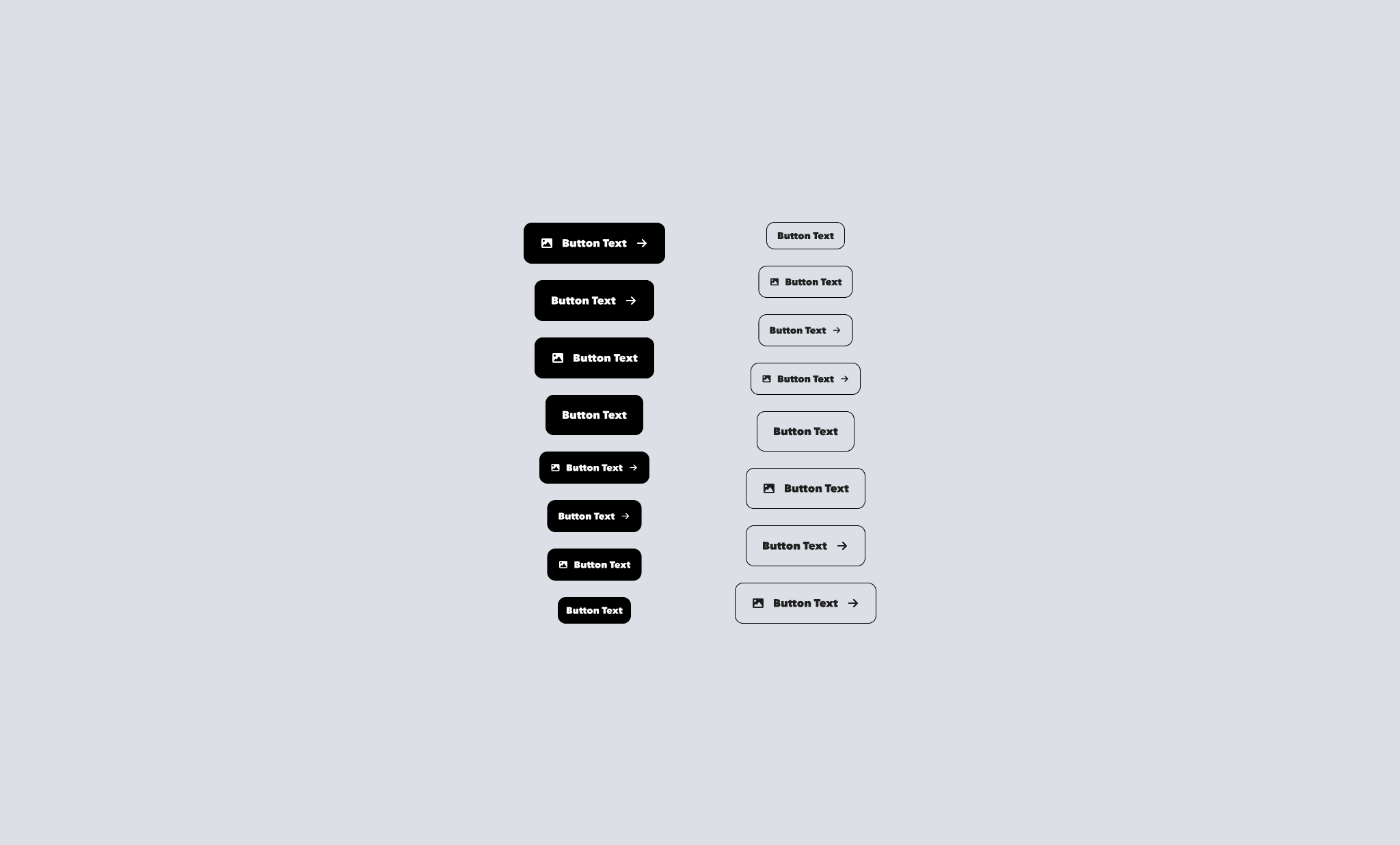 Figma component board (buttons, inputs, tables, modals) + typography + color tokens.