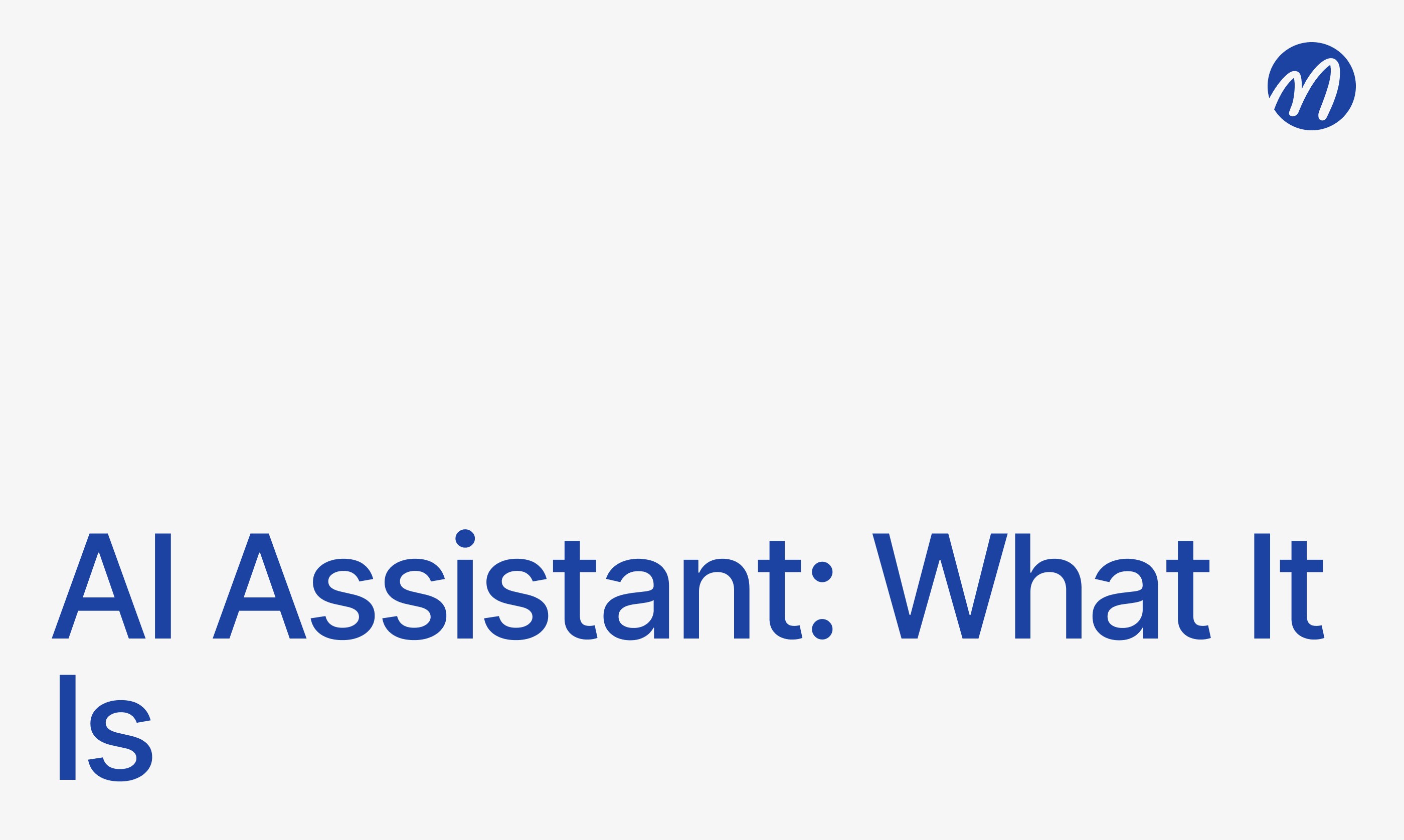 What is AI AAssistent