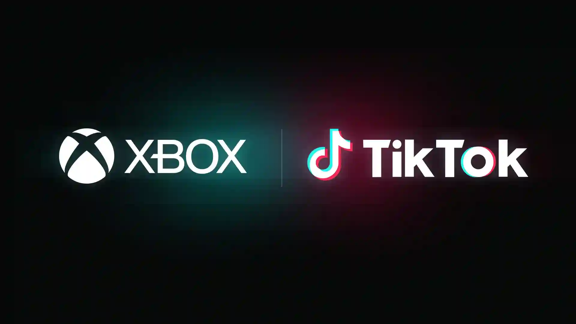 Xbox and TikTok logos side-by-side on a dark background.