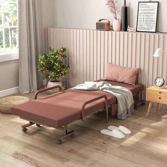 Built with premium materials, the portable adjustable bed ensures lasting comfort and support.