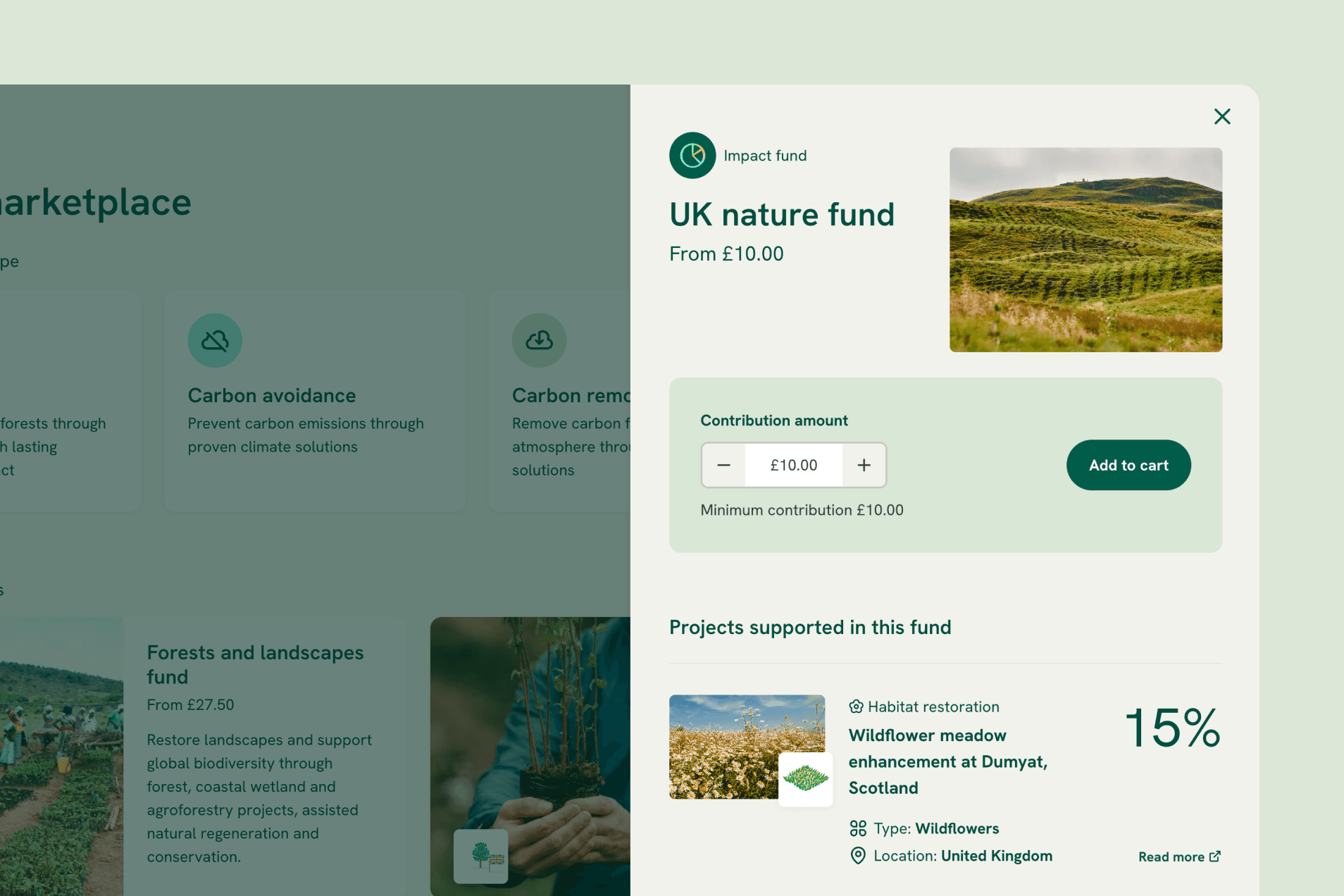 Ecologi nature funding information used to assess climate and nature-related risks