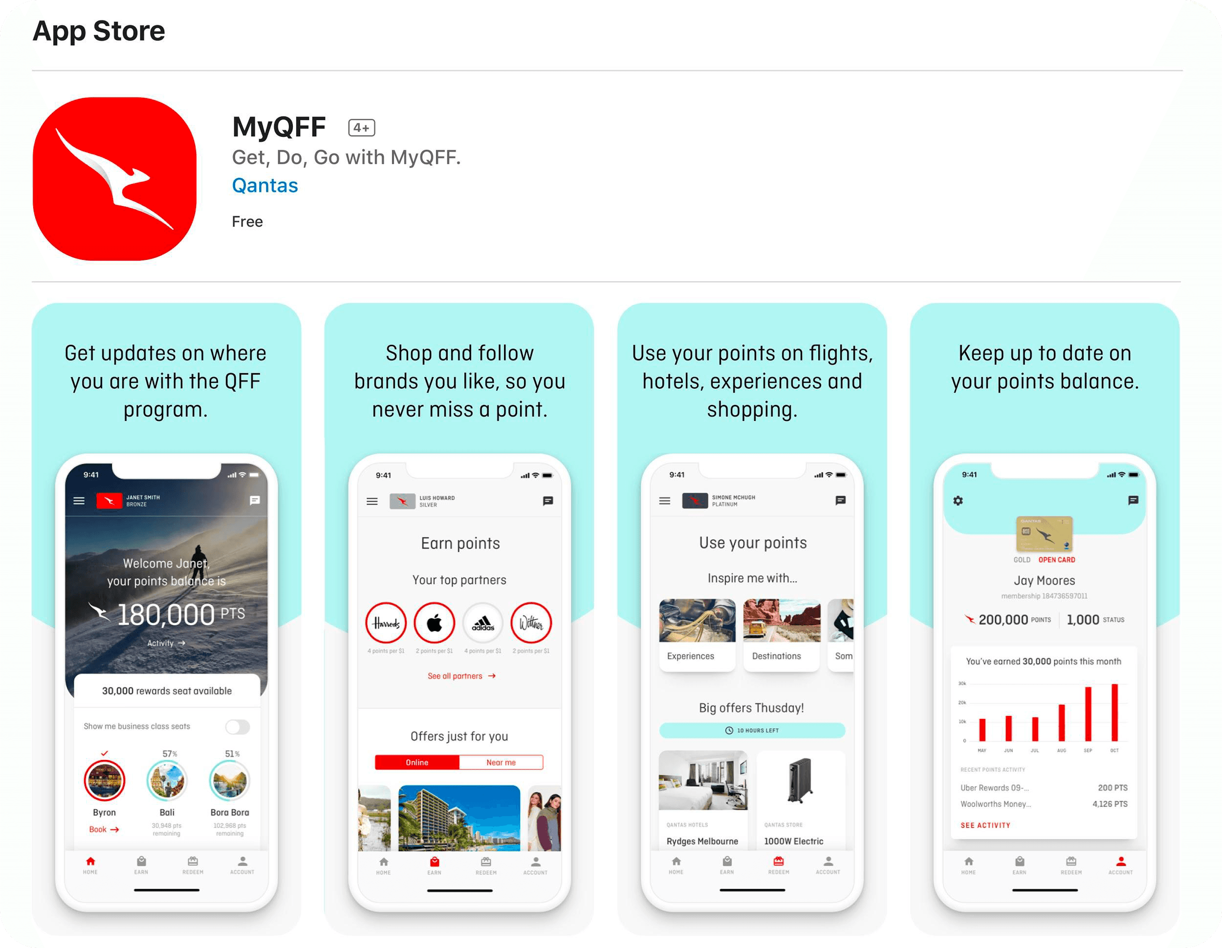AppStore Image used to test Value Proposition in Unmoderated Quant testMy QFF